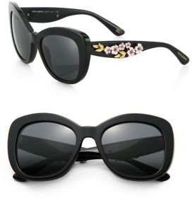 Dolce & Gabbana Rose-Temple Butterfly Sunglasses