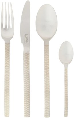 Le Mieux Living by Christiane Lemieux Herringbone1810 24 piece cutlery set