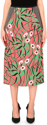 Marni Floral-Jacquard and Neoprene Skirt - for Women