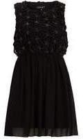 Dorothy Perkins Womens Chase 7 Black Daisies Sequin Dress- Black