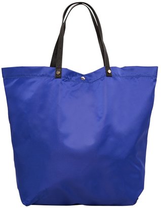 MANGO Nylon Saffiano Effect Shopper Bag