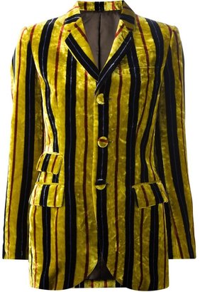 Jean Paul Gaultier Vintage striped velvet jacket