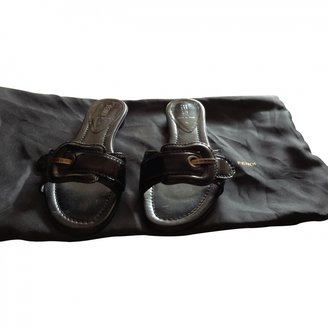Fendi Black Patent leather Sandals