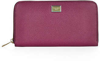 Dolce & Gabbana Leather Zip-Around Wallet