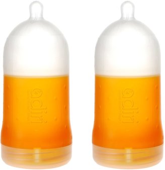 Adiri BPA Free Natural Nurser Ultimate Bottle Stage 3 Orange, Fast Flow (6+ months) - 2 Pack