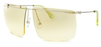 Calvin Klein Women's Semi-Rimless Silver-Tone Sunglasses