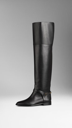 Burberry Leather Riding Boots