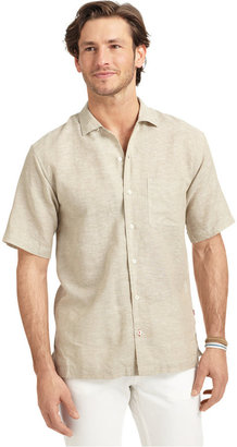 Izod Slim-Fit Linen-Blend Shirt