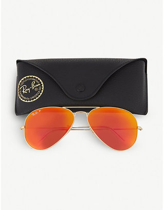 Ray-Ban Women's Matte Gold Rb3025 Pilot Sunglasses