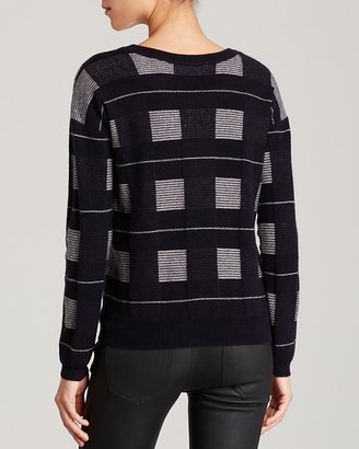 Joie Sweater - Lette Plaid Brushed Wool Cashmere