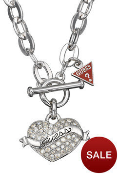 GUESS Silver Heart Necklace