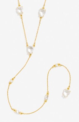 BaubleBar 'Crystal Raindrop' Y Necklace