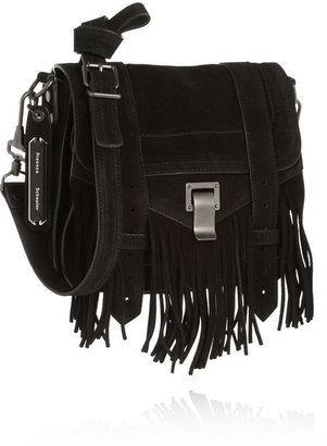 Proenza Schouler The PS1 Pouch fringed suede shoulder bag
