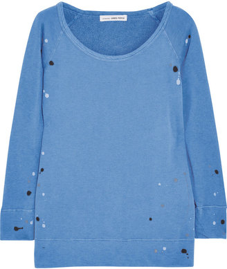James Perse Paint Splatter cotton-jersey sweater