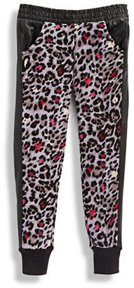 Jessica Simpson Roxey Printed Pull On Pants-SILVER-6