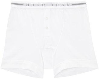 HUGO BOSS White cotton boxer briefs