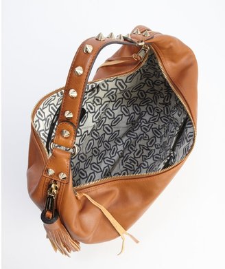 Rebecca Minkoff almond brown leather expandable 'Bailey' hobo bag