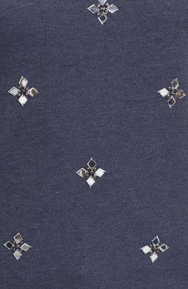 Halogen Embroidered Sweatshirt (Regular & Petite)