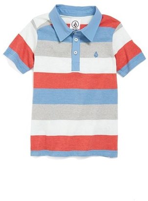 Volcom 'Paco Stripe' Polo Shirt (Toddler Boys)