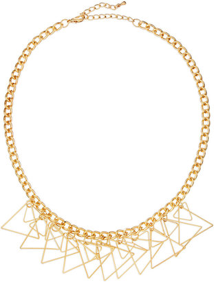 Jules Smith Designs Golden Triangle Fringe Necklace