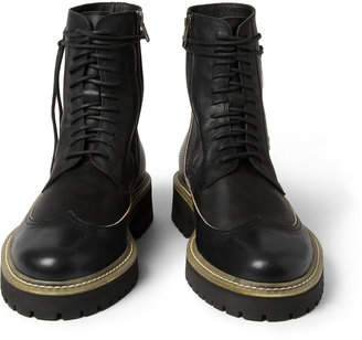 Ann Demeulemeester Chunky-Sole Leather Boots