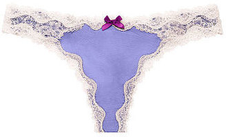 Victoria's Secret Dream Angels Lace-Trim Thong Panty