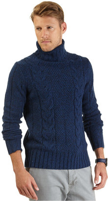 Nautica Cable-Knit Turtleneck Sweater