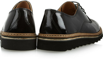Purified Promo 1 patent-leather brogues
