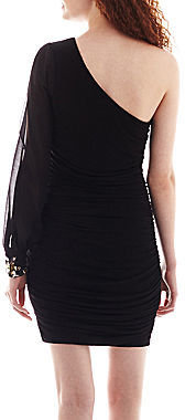 JCPenney BY AND BY by & by One-Shoulder Embellished Dress