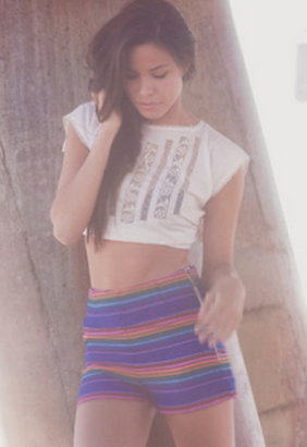 Kenny Striped Baja Shorts - as seen on Lauren Conrad -