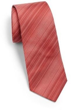 HUGO Diagonal Striped Silk Tie