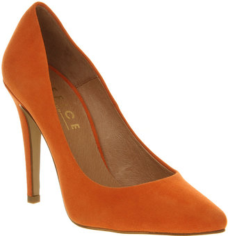 Office Roundabout Orange Suede - High Heels