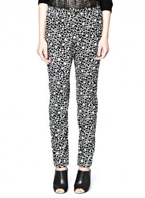 French Connection Animal palette crepe trousers