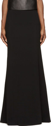 Givenchy Black Double Crêpe Long Skirt