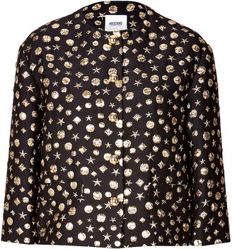 Moschino Cheap & Chic Moschino Cheap and Chic Cotton-Silk Embellished Stars Jacket