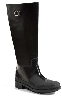 Balenciaga Calfskin Leather Rain Boot (Women)