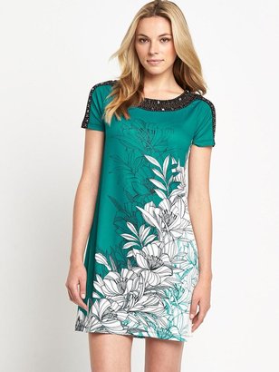 Savoir Petite Placement Print Tunic Embellished