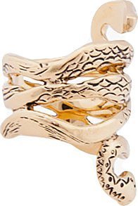 Aurélie Bidermann Gold Plated Mamba Ring