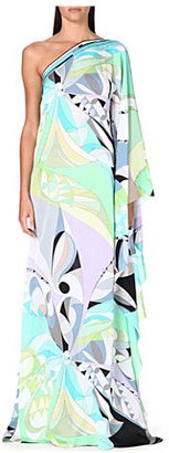 Emilio Pucci Printed silk maxi dress