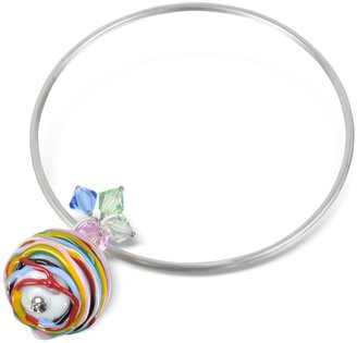 Forzieri Gomitoli - Sterling Silver Murano Glass Bangle Bracelet