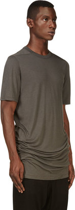 Rick Owens Grey Overlong Level T-Shirt