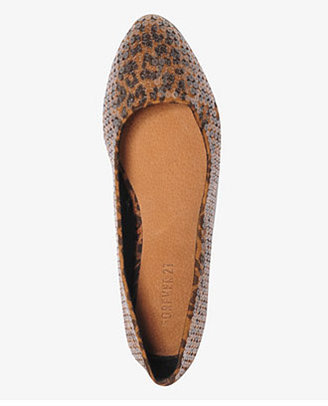 Forever 21 Sequined Leopard Flats