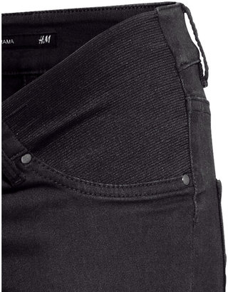 H&M MAMA Pants Slim fit - Black - Ladies