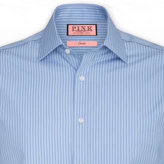 Thomas Pink Allason Stripe Classic Fit Double Cuff Shirt
