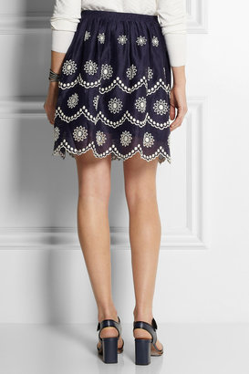 Collette Dinnigan Collette by Daisy Dots broderie anglaise voile skirt