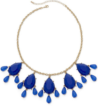 JCPenney MIXIT Mixit™ Gold-Tone Blue Teardrop Shaky Necklace