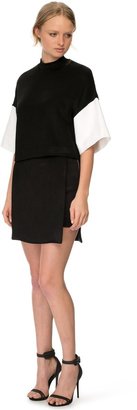 Josh Goot Contrast Block Layered Mini Skirt