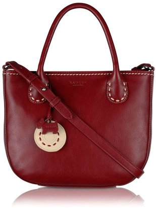 Radley Exclusive leather red ziptop crossbody handbag