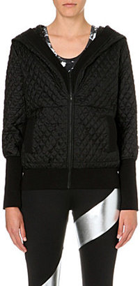 Norma Kamali Quilted silk hoody