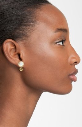 Nadri Pavé Crystal Bezel Clip Earrings